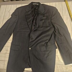 Hickey Freeman Blazer‎ Mens 38 Navy Blue Loro Piana Tasmanian Wool Jacket USA